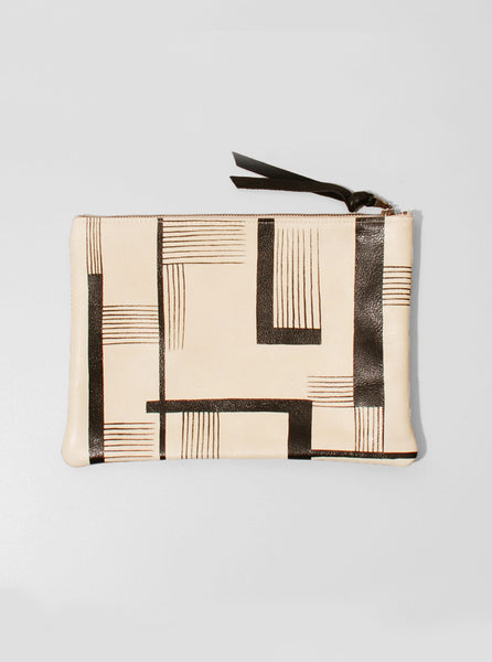 Leather Clutch Modern Art, Jessica Kertis - Northernism