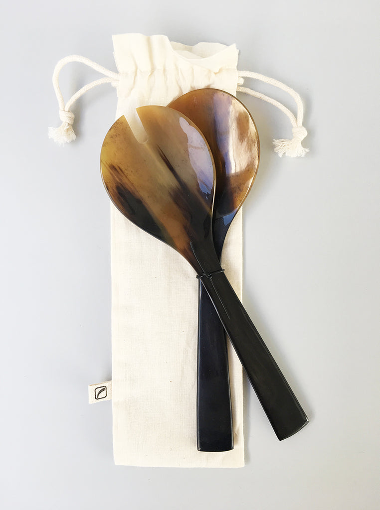 Horn Salad Servers, handmade, Hornvarefabrikken - Northernism