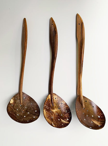 Coconut Strainer Spoon, Wood Works - Northernism